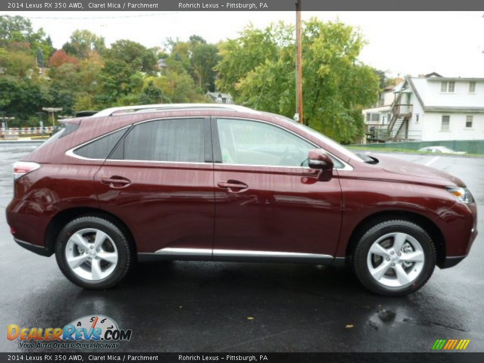 2014 Lexus RX 350 AWD Claret Mica / Parchment Photo #5