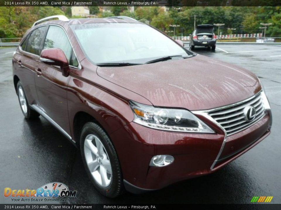 2014 Lexus RX 350 AWD Claret Mica / Parchment Photo #6