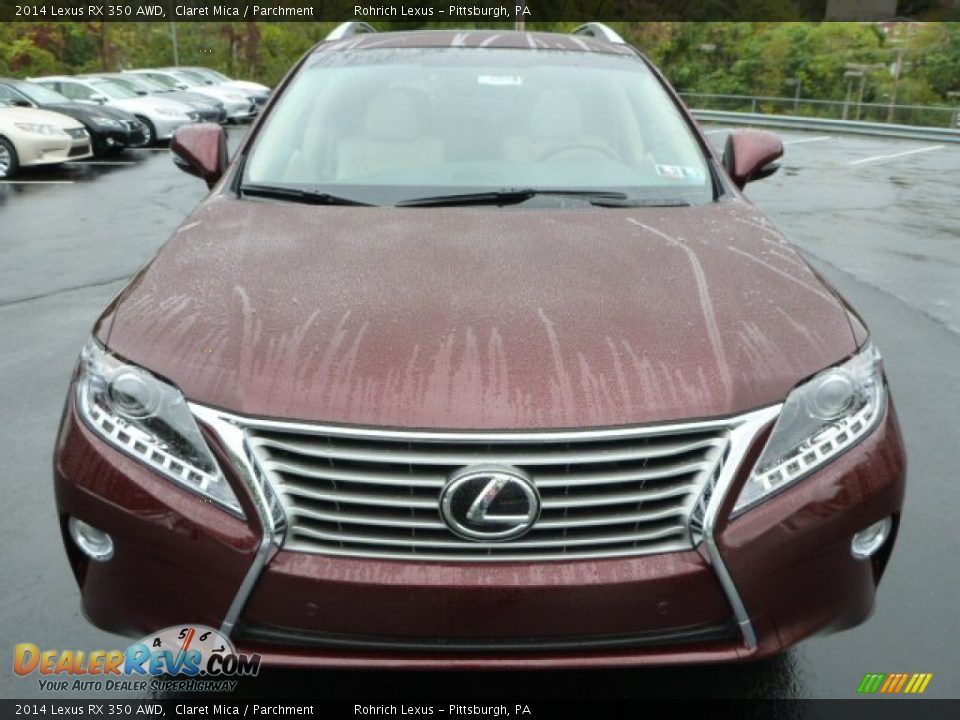 2014 Lexus RX 350 AWD Claret Mica / Parchment Photo #7