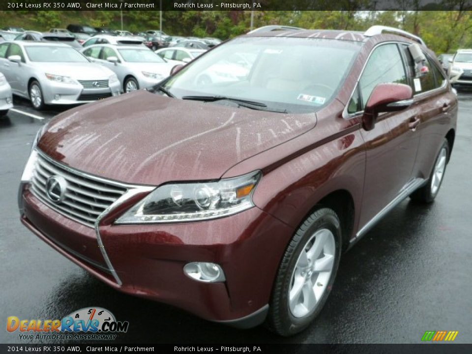 2014 Lexus RX 350 AWD Claret Mica / Parchment Photo #8