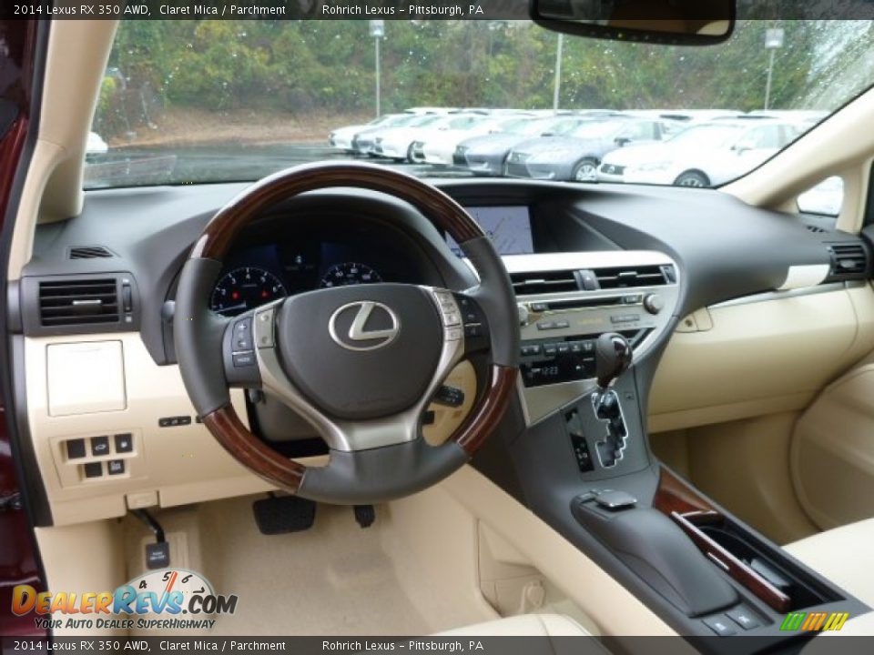 2014 Lexus RX 350 AWD Claret Mica / Parchment Photo #12