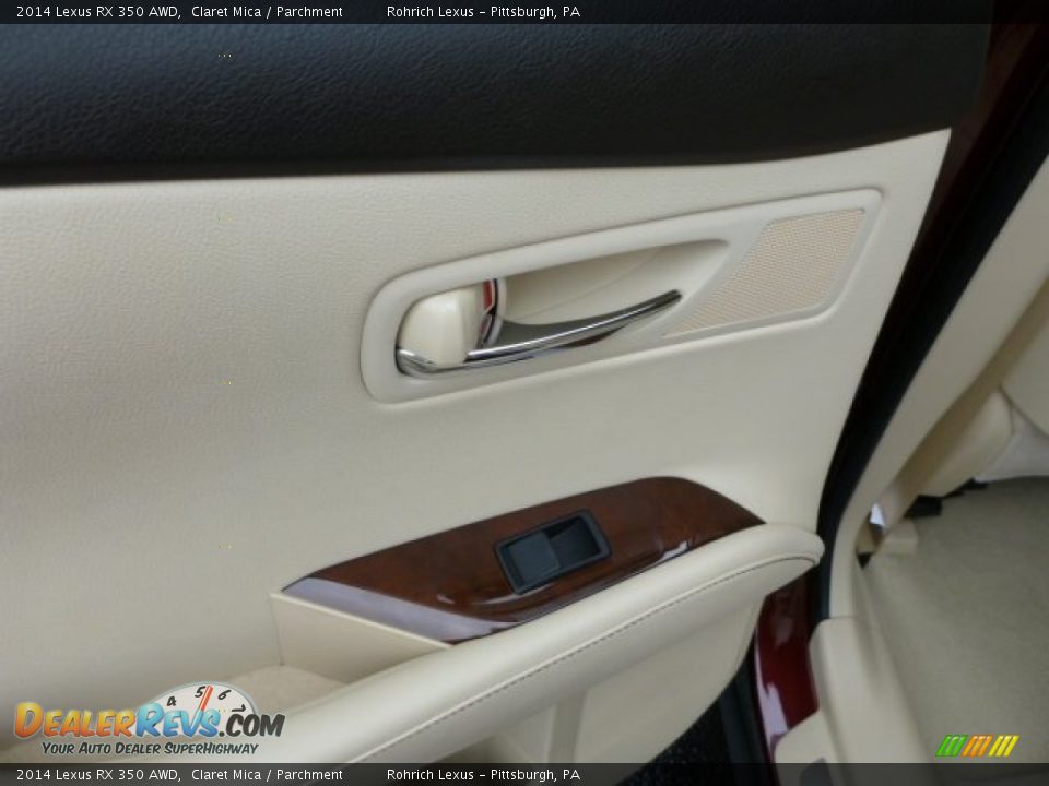 2014 Lexus RX 350 AWD Claret Mica / Parchment Photo #13