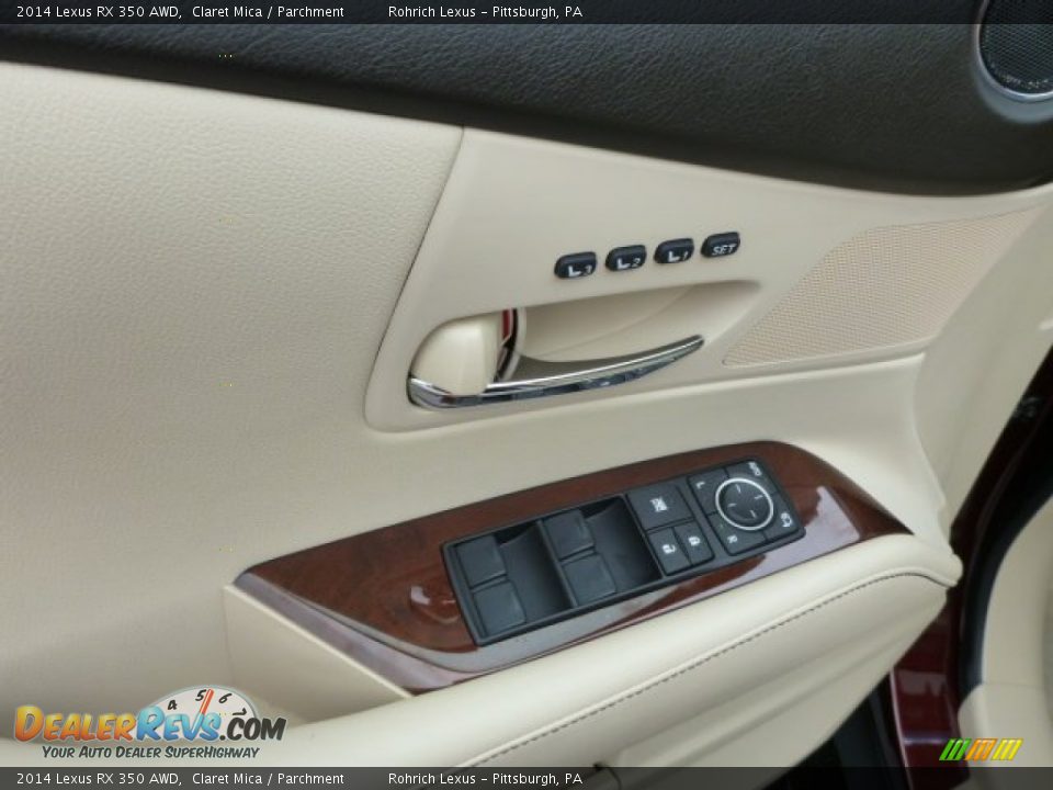 2014 Lexus RX 350 AWD Claret Mica / Parchment Photo #14