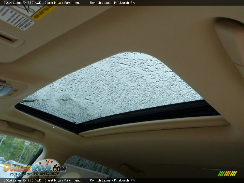 2014 Lexus RX 350 AWD Claret Mica / Parchment Photo #15