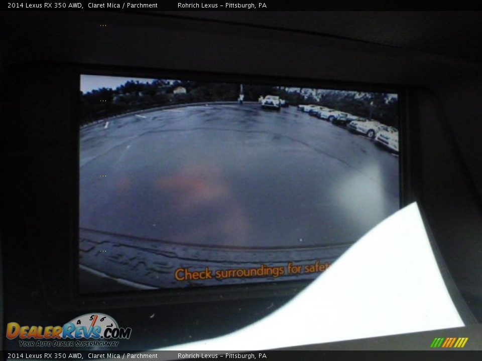 2014 Lexus RX 350 AWD Claret Mica / Parchment Photo #17