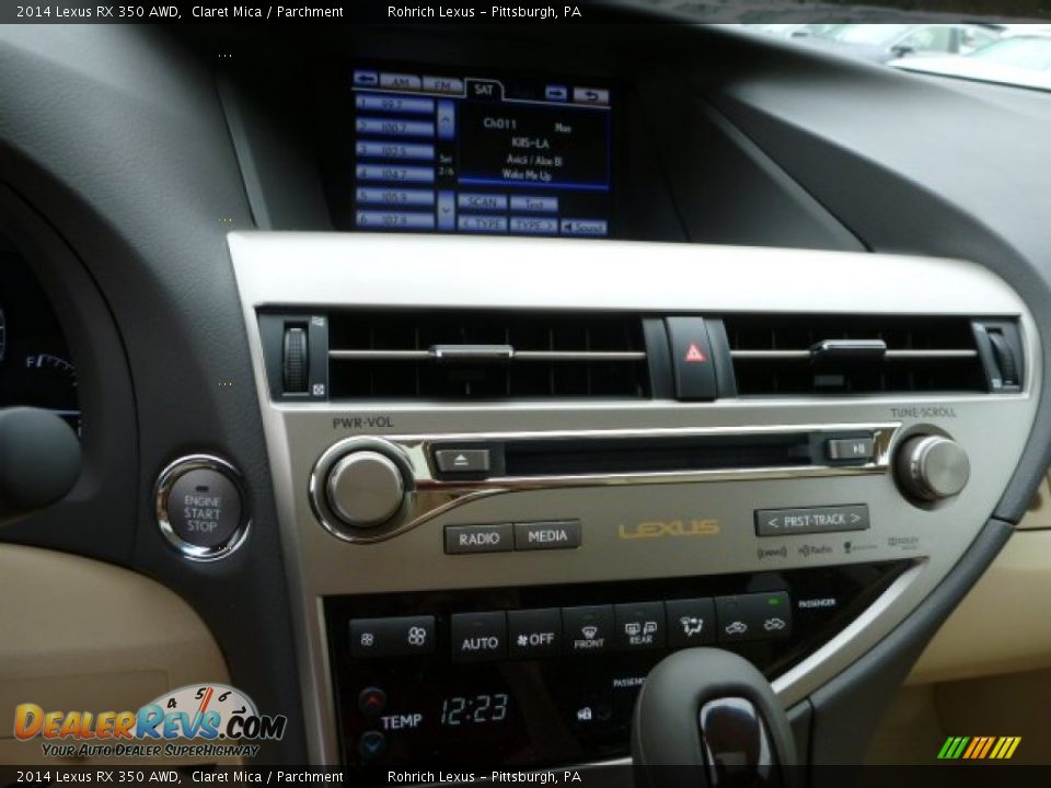 2014 Lexus RX 350 AWD Claret Mica / Parchment Photo #18