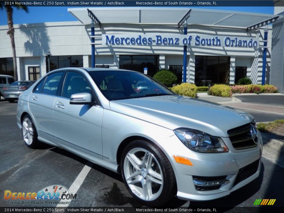 2014 Mercedes-Benz C 250 Sport Iridium Silver Metallic / Ash/Black Photo #1