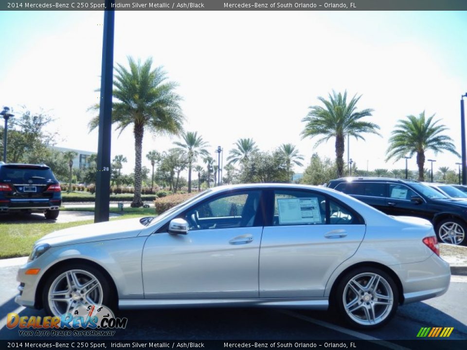 2014 Mercedes-Benz C 250 Sport Iridium Silver Metallic / Ash/Black Photo #2