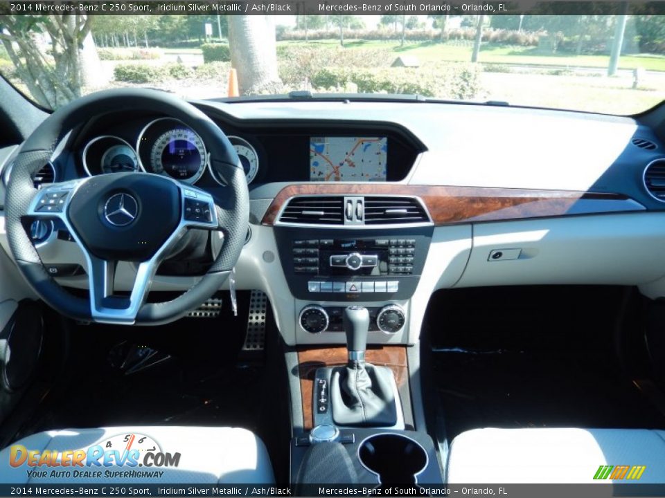 2014 Mercedes-Benz C 250 Sport Iridium Silver Metallic / Ash/Black Photo #7