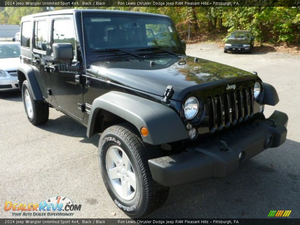2014 Jeep Wrangler Unlimited Sport 4x4 Black / Black Photo #9