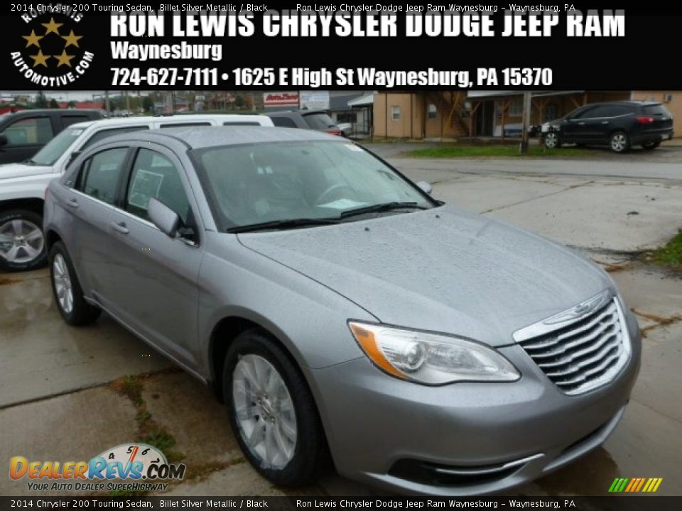 2014 Chrysler 200 Touring Sedan Billet Silver Metallic / Black Photo #1