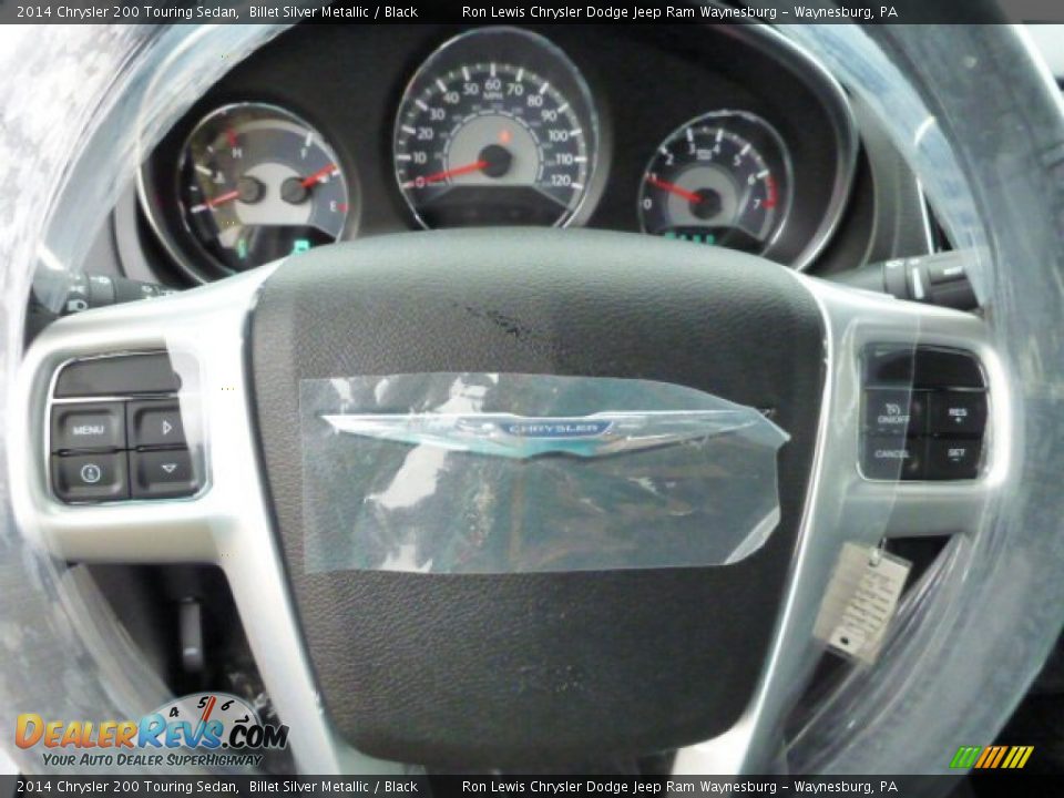2014 Chrysler 200 Touring Sedan Billet Silver Metallic / Black Photo #19