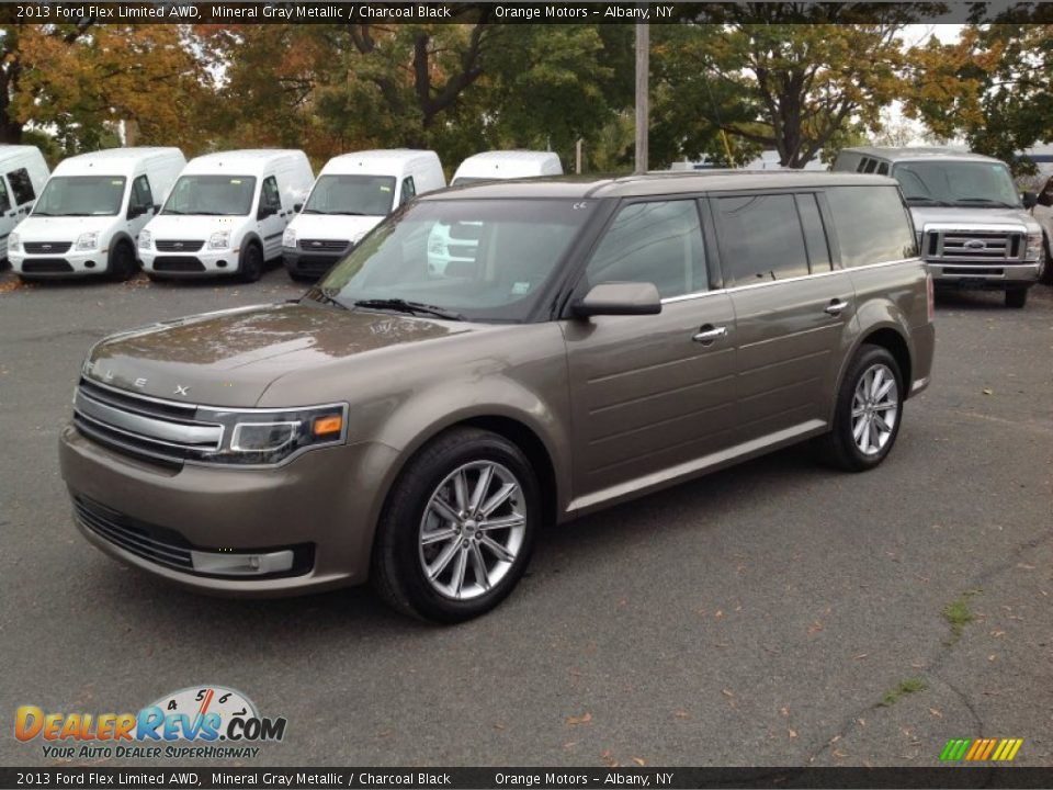 2013 Ford Flex Limited AWD Mineral Gray Metallic / Charcoal Black Photo #3