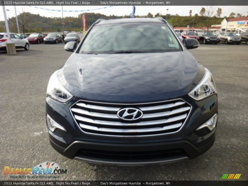 2013 Hyundai Santa Fe GLS AWD Night Sky Pearl / Beige Photo #2