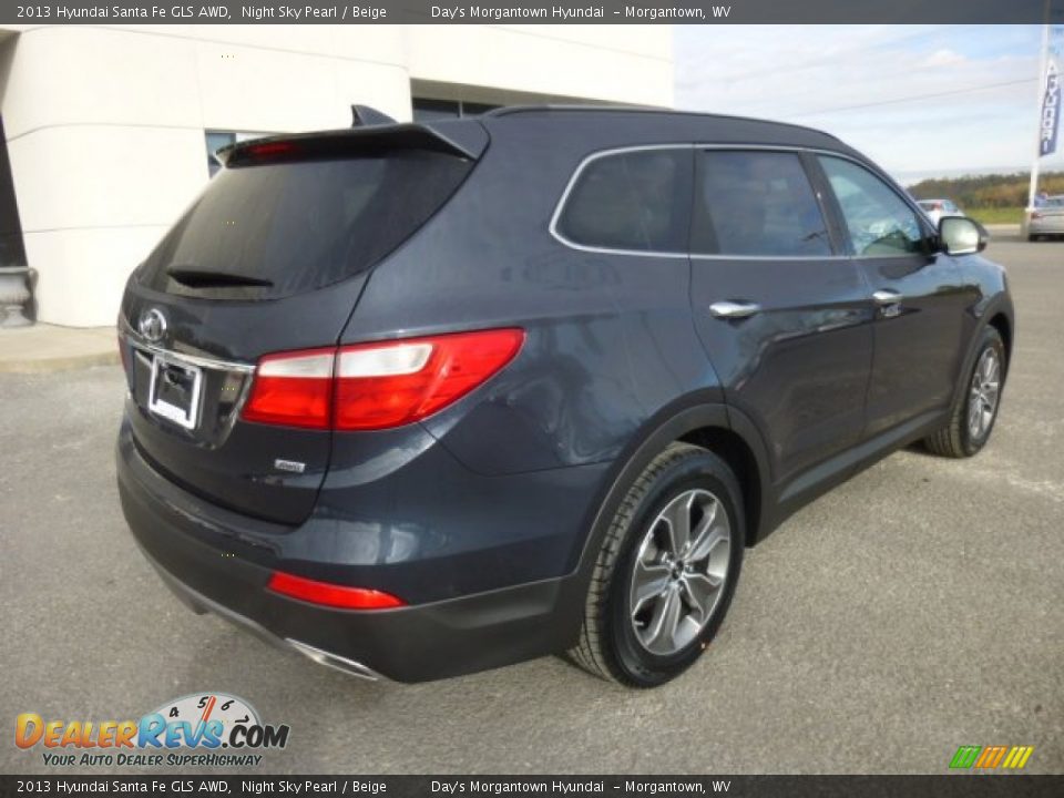 2013 Hyundai Santa Fe GLS AWD Night Sky Pearl / Beige Photo #7