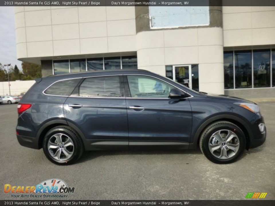 Night Sky Pearl 2013 Hyundai Santa Fe GLS AWD Photo #8