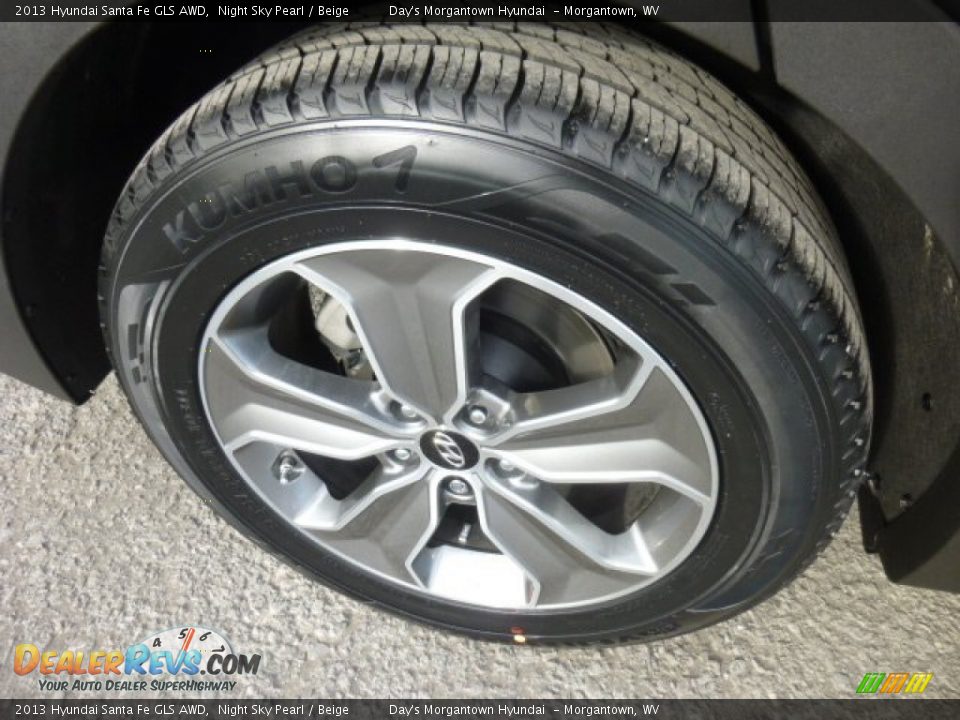 2013 Hyundai Santa Fe GLS AWD Night Sky Pearl / Beige Photo #9