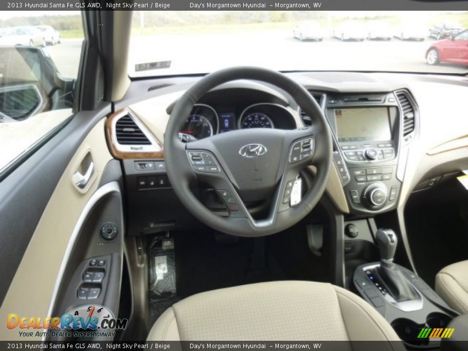 2013 Hyundai Santa Fe GLS AWD Night Sky Pearl / Beige Photo #14