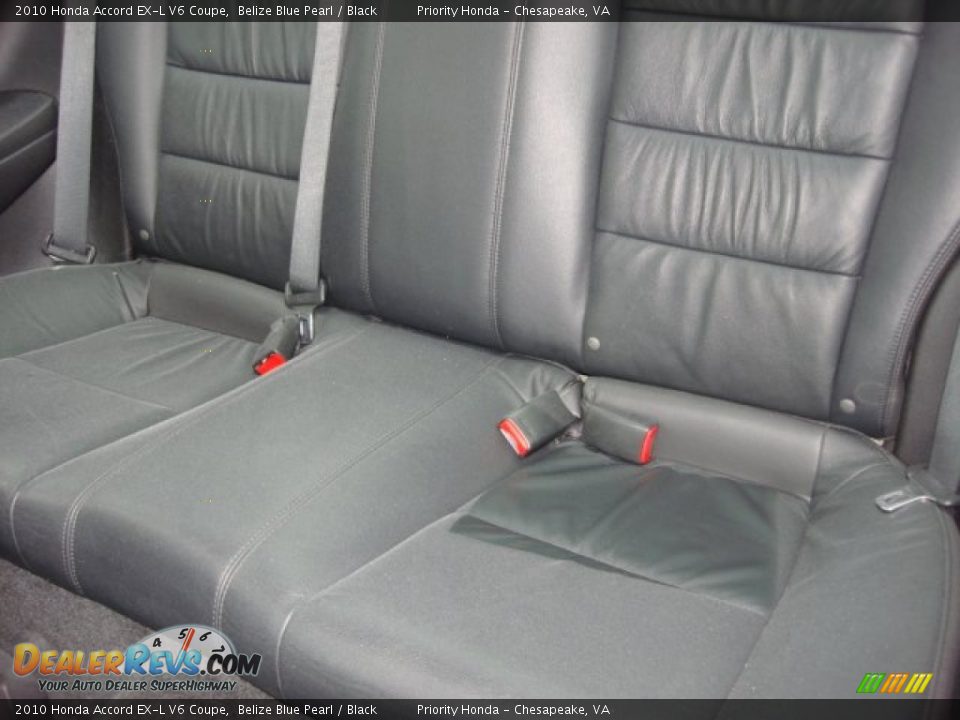 2010 Honda Accord EX-L V6 Coupe Belize Blue Pearl / Black Photo #10