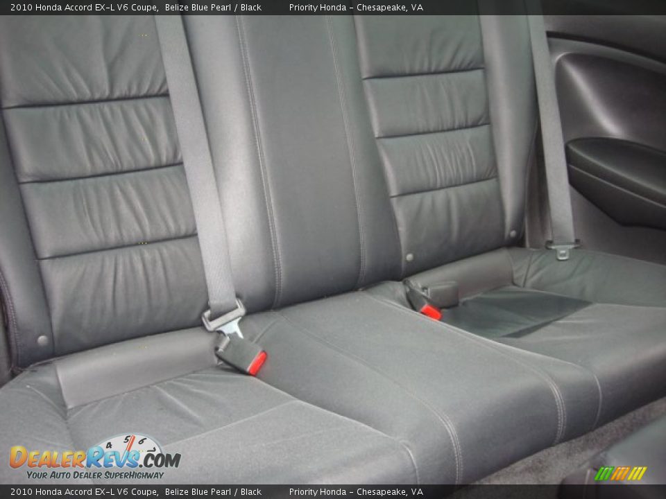 2010 Honda Accord EX-L V6 Coupe Belize Blue Pearl / Black Photo #13