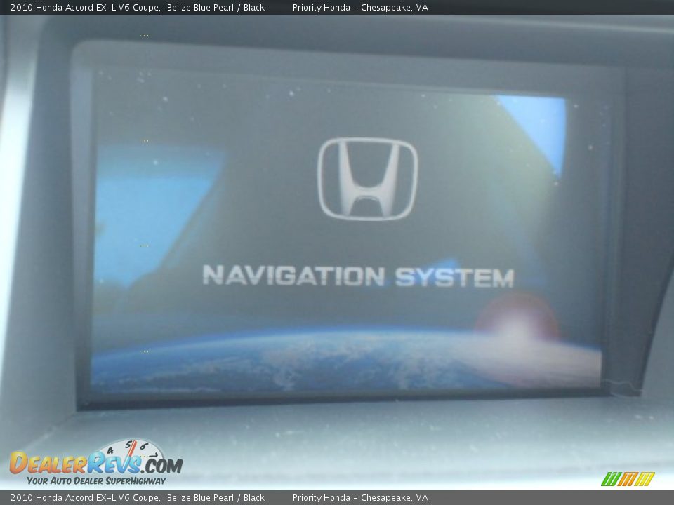 2010 Honda Accord EX-L V6 Coupe Belize Blue Pearl / Black Photo #16