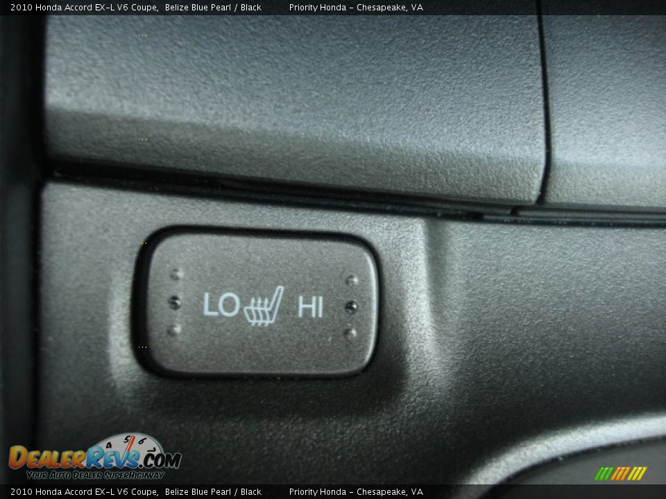 2010 Honda Accord EX-L V6 Coupe Belize Blue Pearl / Black Photo #19