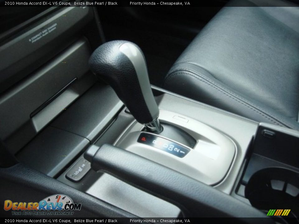 2010 Honda Accord EX-L V6 Coupe Belize Blue Pearl / Black Photo #20