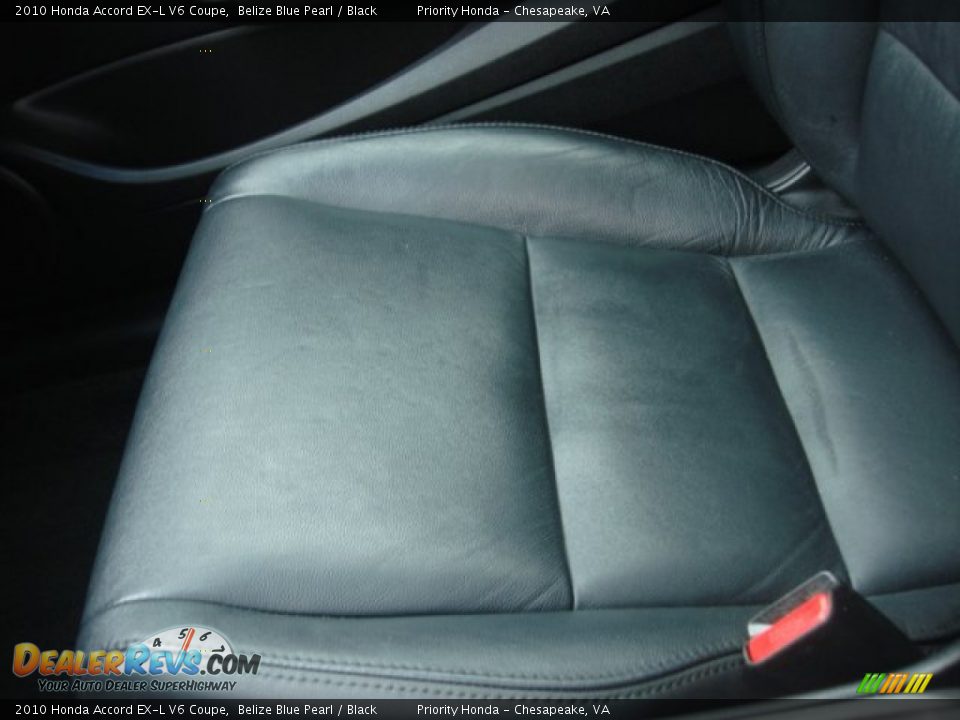 2010 Honda Accord EX-L V6 Coupe Belize Blue Pearl / Black Photo #21