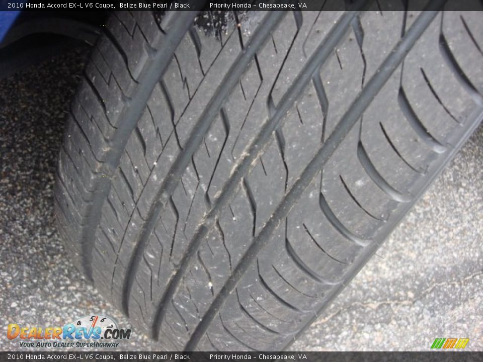 2010 Honda Accord EX-L V6 Coupe Belize Blue Pearl / Black Photo #23