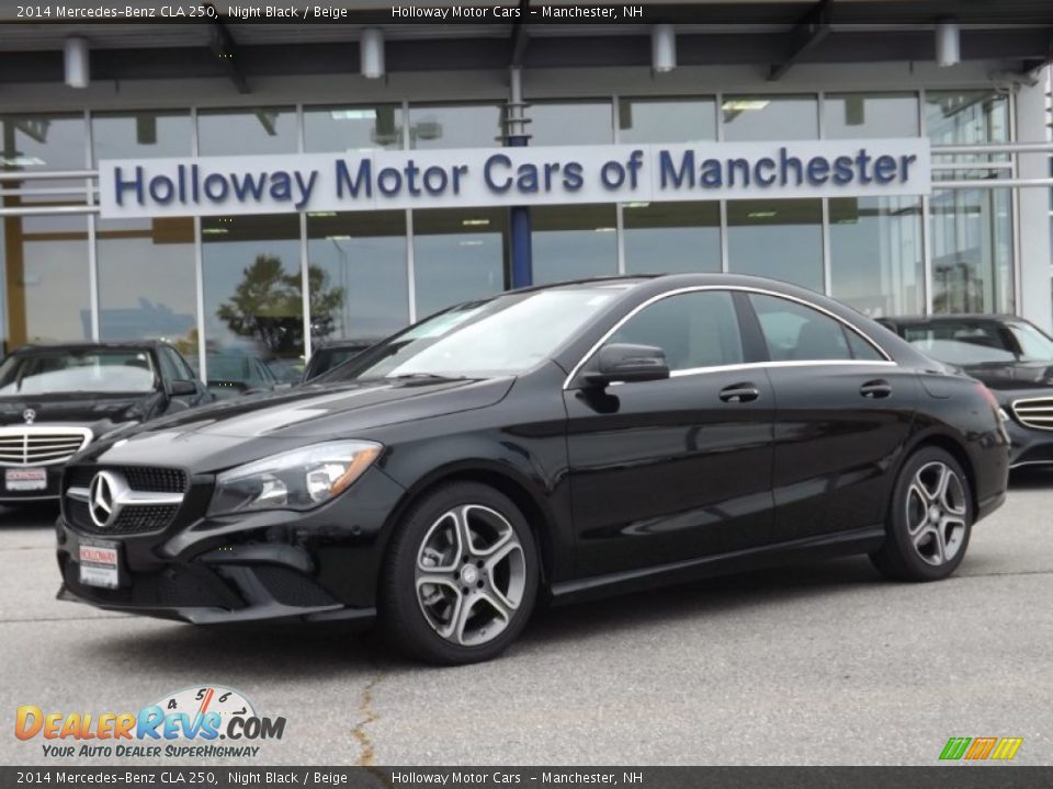 2014 Mercedes-Benz CLA 250 Night Black / Beige Photo #1