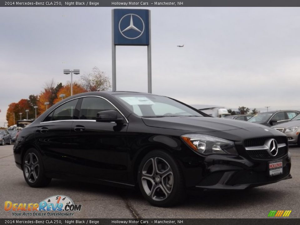 2014 Mercedes-Benz CLA 250 Night Black / Beige Photo #3