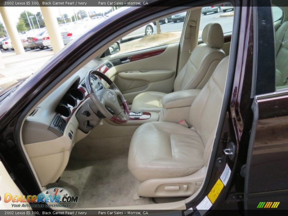 2002 Lexus ES 300 Black Garnet Pearl / Ivory Photo #6