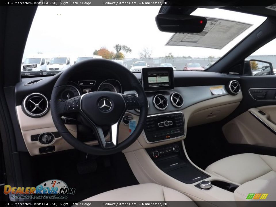 2014 Mercedes-Benz CLA 250 Night Black / Beige Photo #7