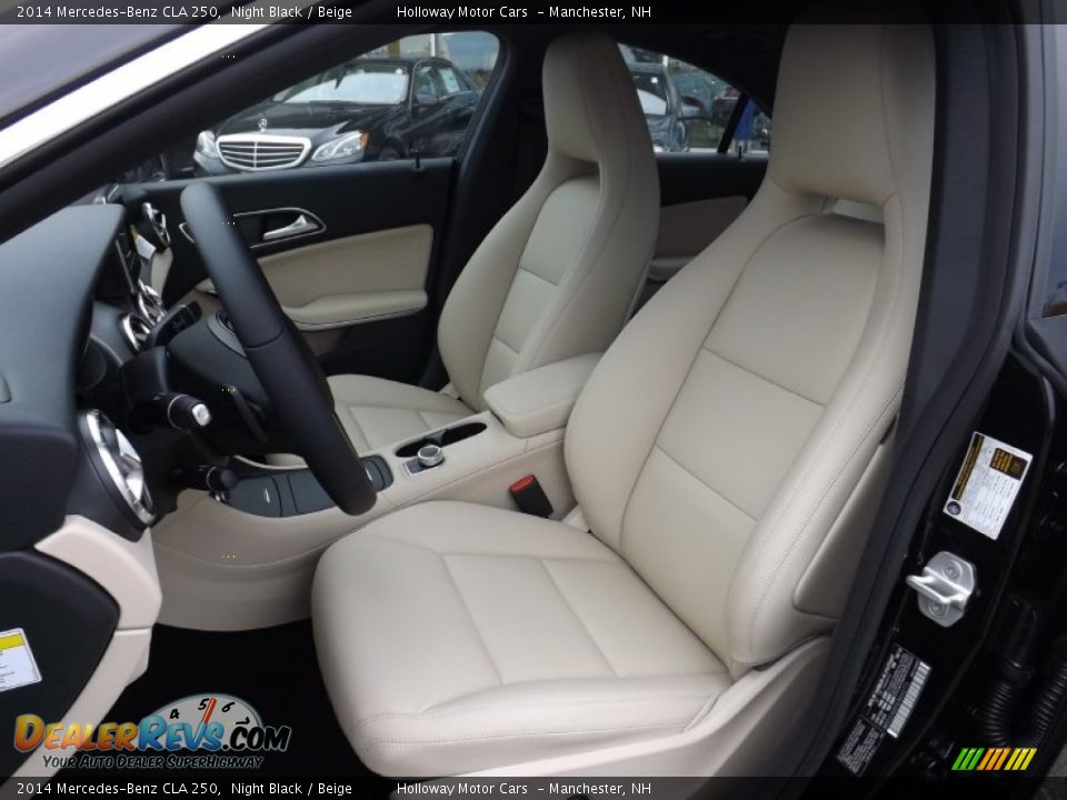 2014 Mercedes-Benz CLA 250 Night Black / Beige Photo #10