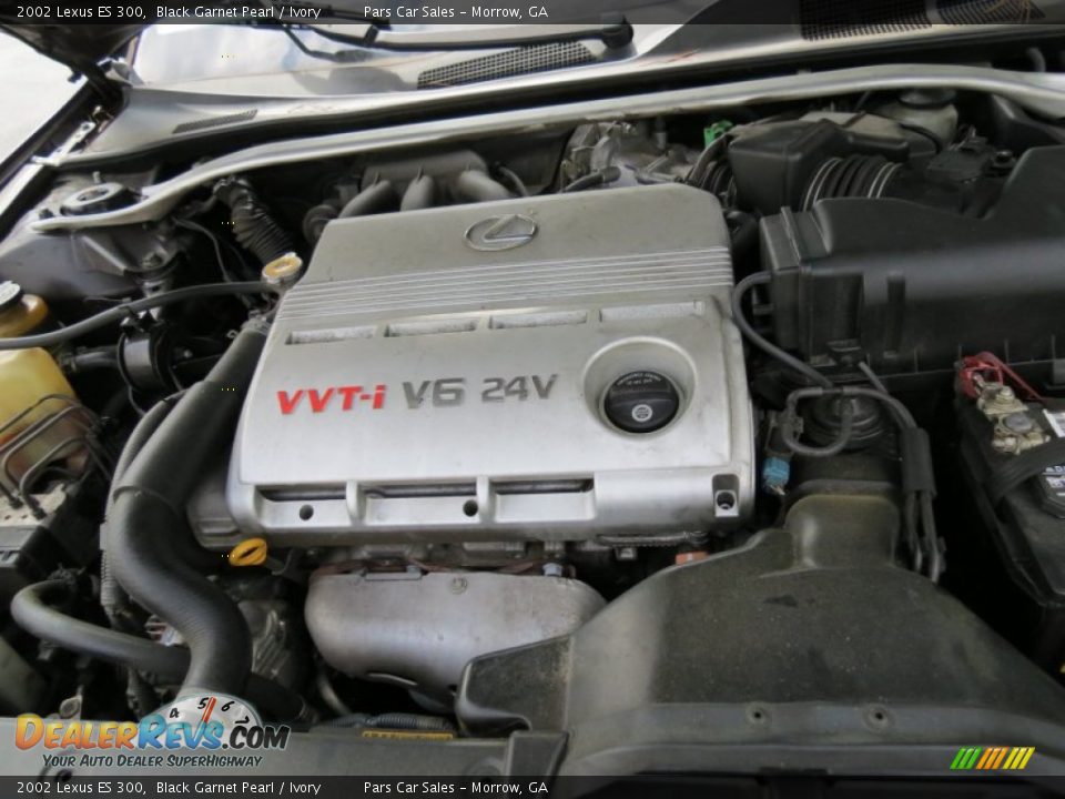 2002 Lexus ES 300 Black Garnet Pearl / Ivory Photo #13