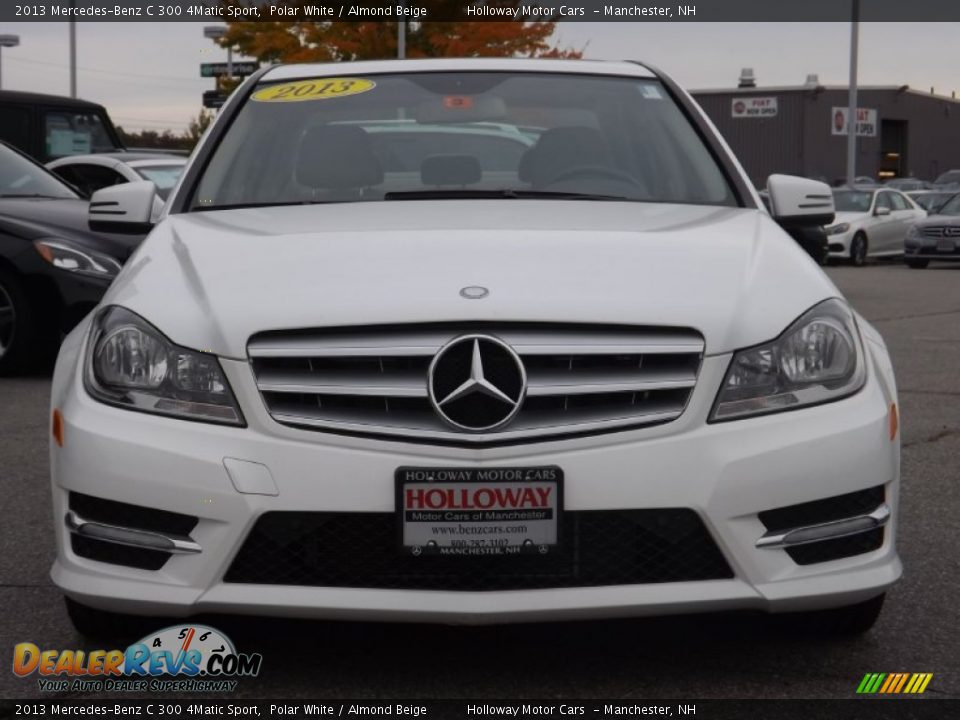 2013 Mercedes-Benz C 300 4Matic Sport Polar White / Almond Beige Photo #2