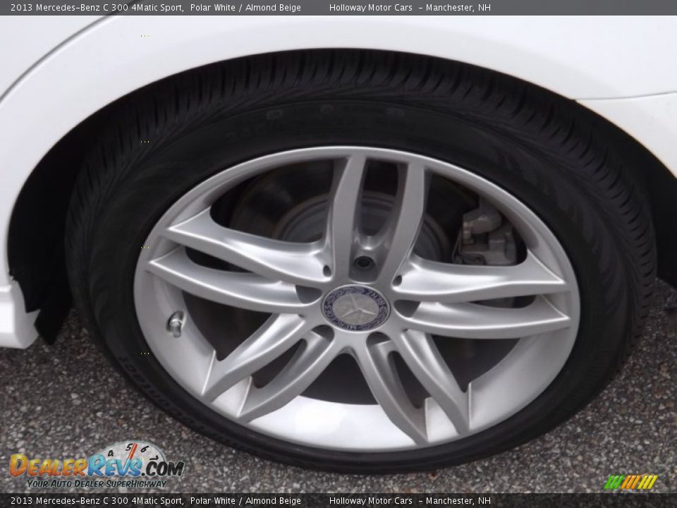 2013 Mercedes-Benz C 300 4Matic Sport Polar White / Almond Beige Photo #5