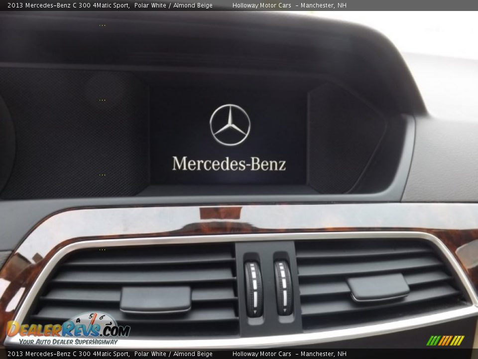 2013 Mercedes-Benz C 300 4Matic Sport Polar White / Almond Beige Photo #10