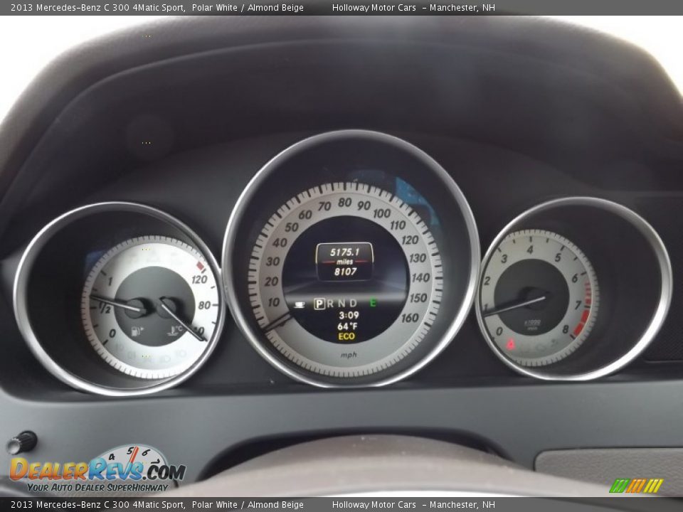 2013 Mercedes-Benz C 300 4Matic Sport Polar White / Almond Beige Photo #11