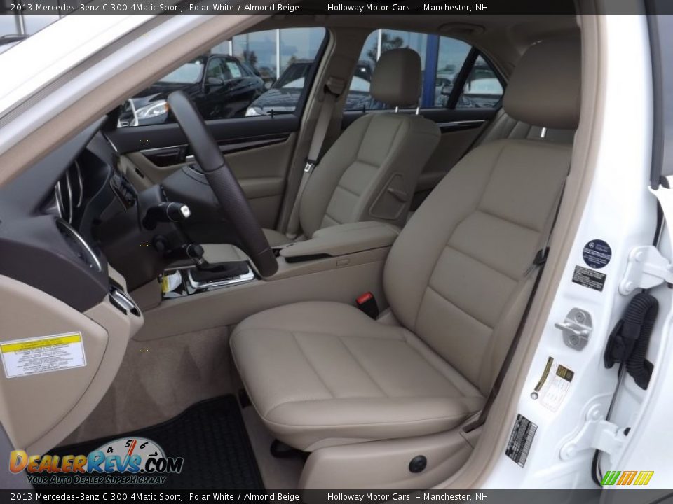 2013 Mercedes-Benz C 300 4Matic Sport Polar White / Almond Beige Photo #12
