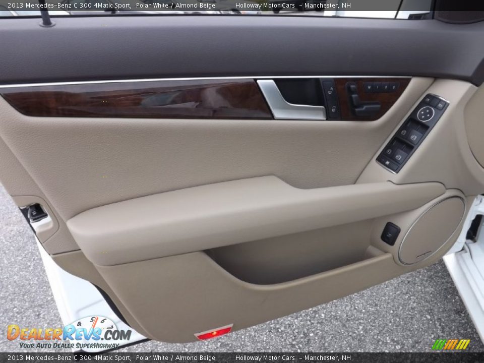 2013 Mercedes-Benz C 300 4Matic Sport Polar White / Almond Beige Photo #13
