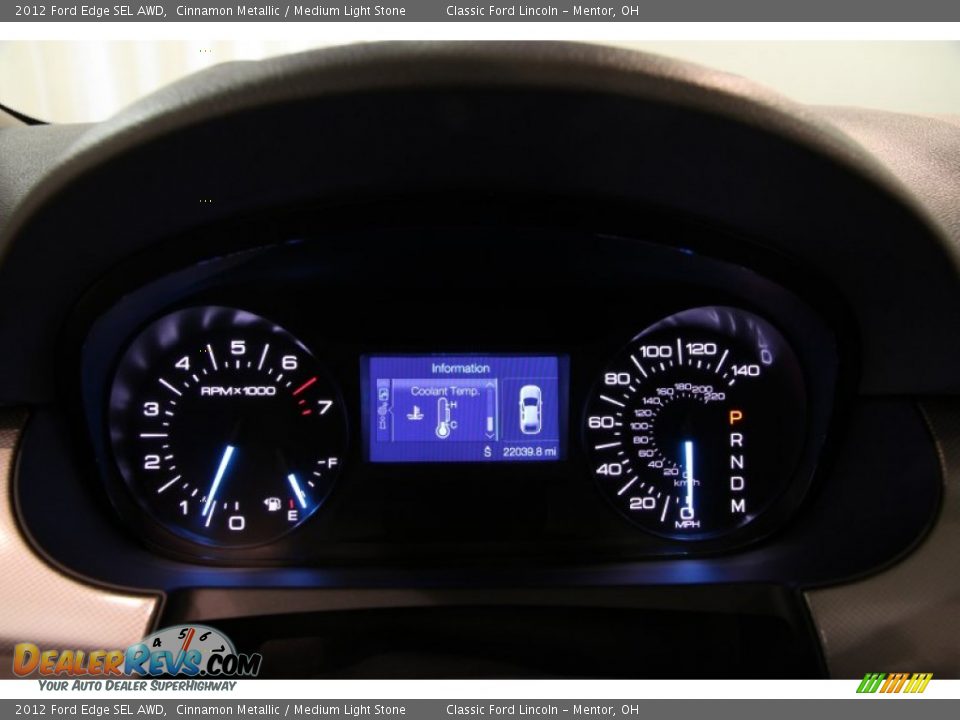 2012 Ford Edge SEL AWD Gauges Photo #7