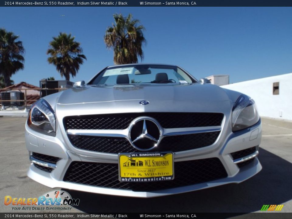 2014 Mercedes-Benz SL 550 Roadster Iridium Silver Metallic / Black Photo #2