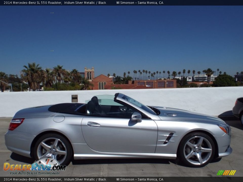 2014 Mercedes-Benz SL 550 Roadster Iridium Silver Metallic / Black Photo #3