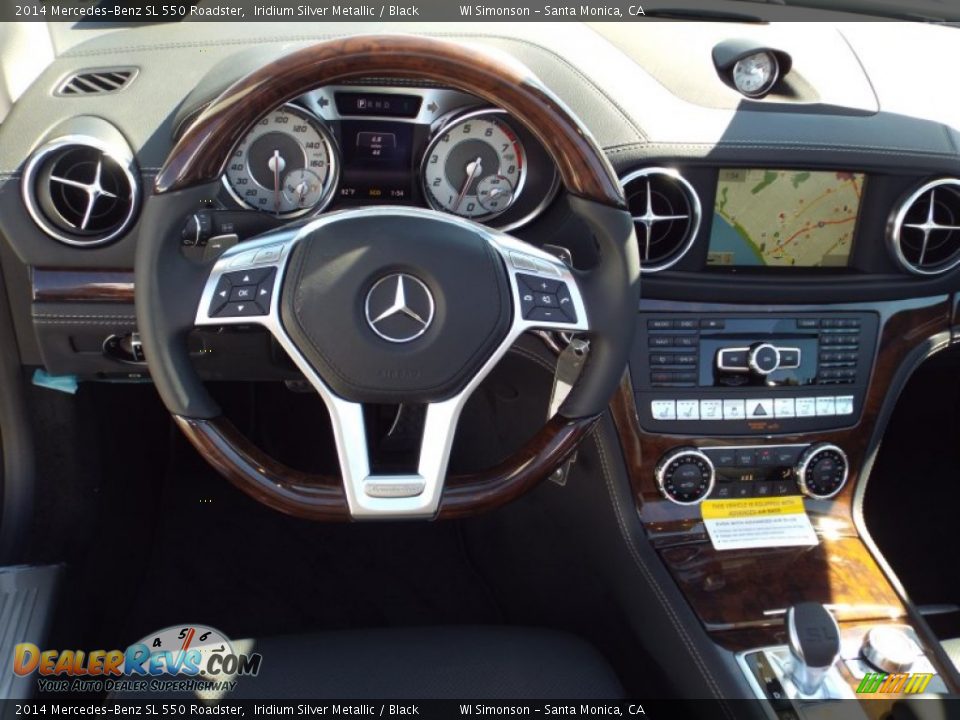 2014 Mercedes-Benz SL 550 Roadster Iridium Silver Metallic / Black Photo #6