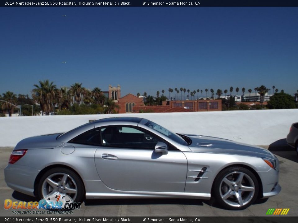 2014 Mercedes-Benz SL 550 Roadster Iridium Silver Metallic / Black Photo #7