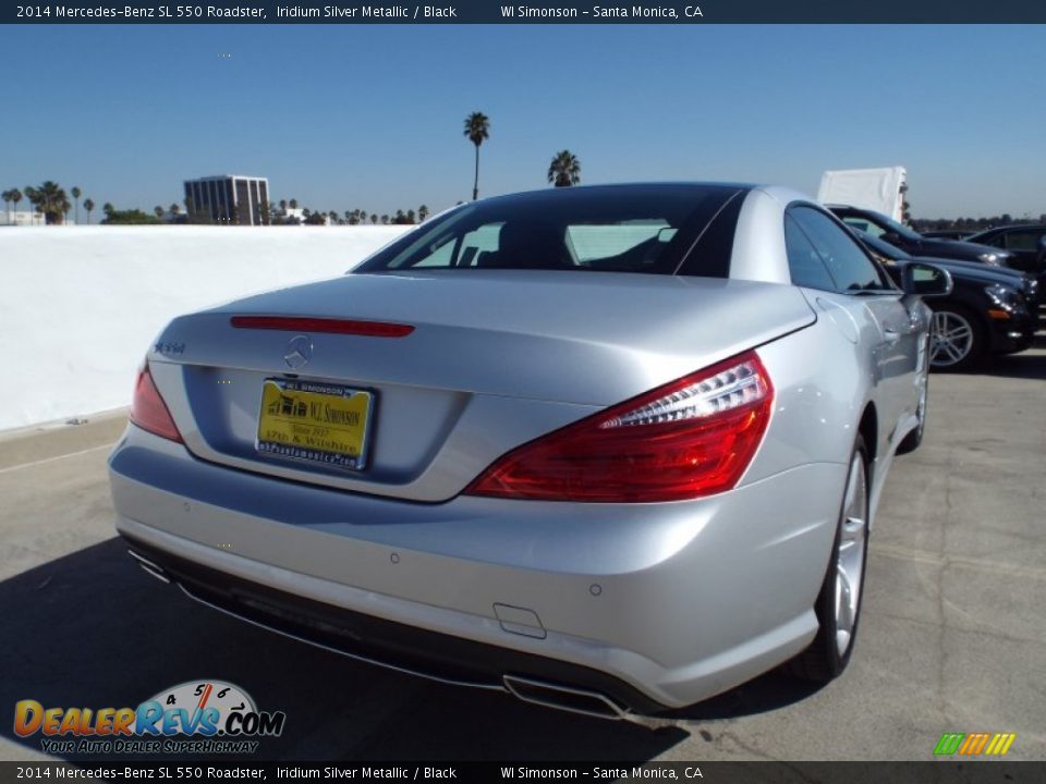 2014 Mercedes-Benz SL 550 Roadster Iridium Silver Metallic / Black Photo #8