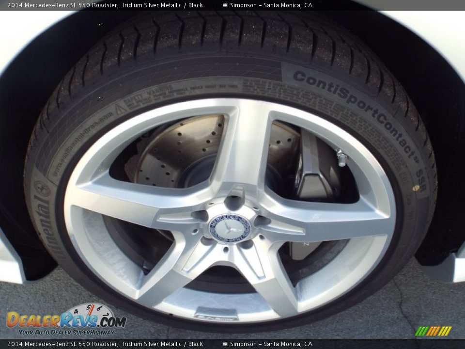 2014 Mercedes-Benz SL 550 Roadster Iridium Silver Metallic / Black Photo #10