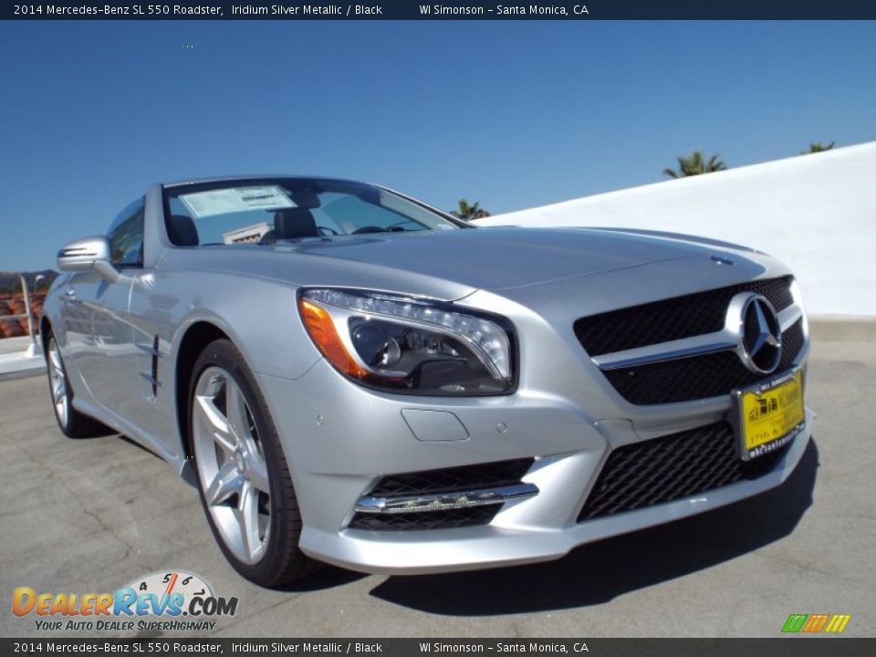 2014 Mercedes-Benz SL 550 Roadster Iridium Silver Metallic / Black Photo #11