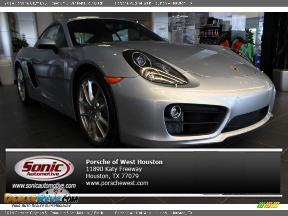 2014 Porsche Cayman S Rhodium Silver Metallic / Black Photo #1
